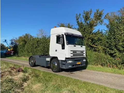 Iveco EuroTech 440.43 trekker met schotel en 2x muilkoppeling KM 252100 original!!